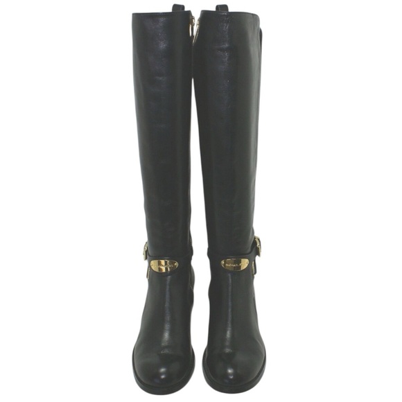 Michael Kors Shoes - Michael Kors Black Leather Elastic Back Arley Knee-High Boots